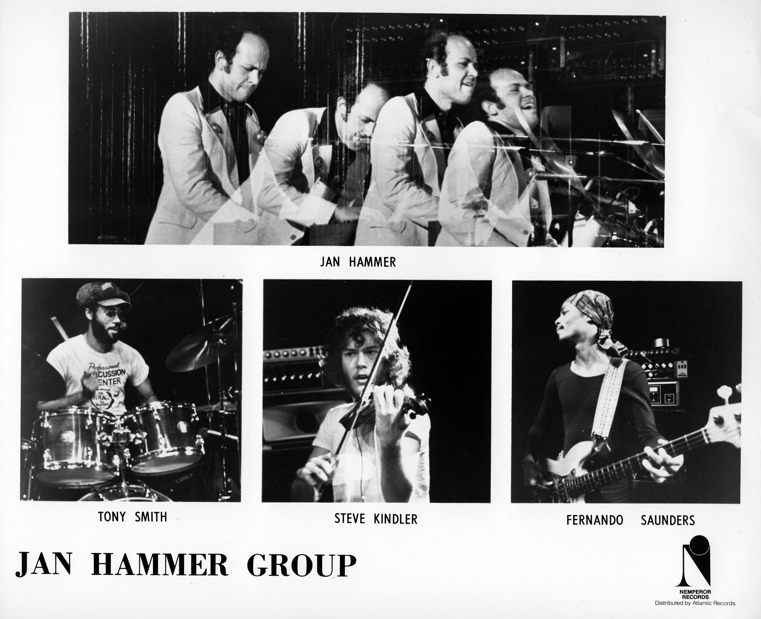 Jan Hammer Group promo photo, 1976. Image via Michael Ochs Archives/Getty Images.
